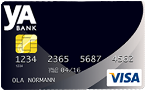 yA Bank Kredittkort - Gebyrfritt bruk i Norge og utlandet, reiseforsikring, lav rente og gode rabatter.